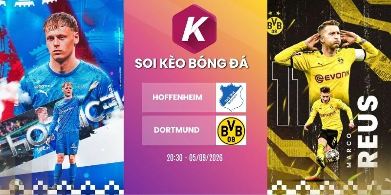 Soi kèo nhà cái Hoffenheim vs Dortmund - Bundesliga, 05/09/2026